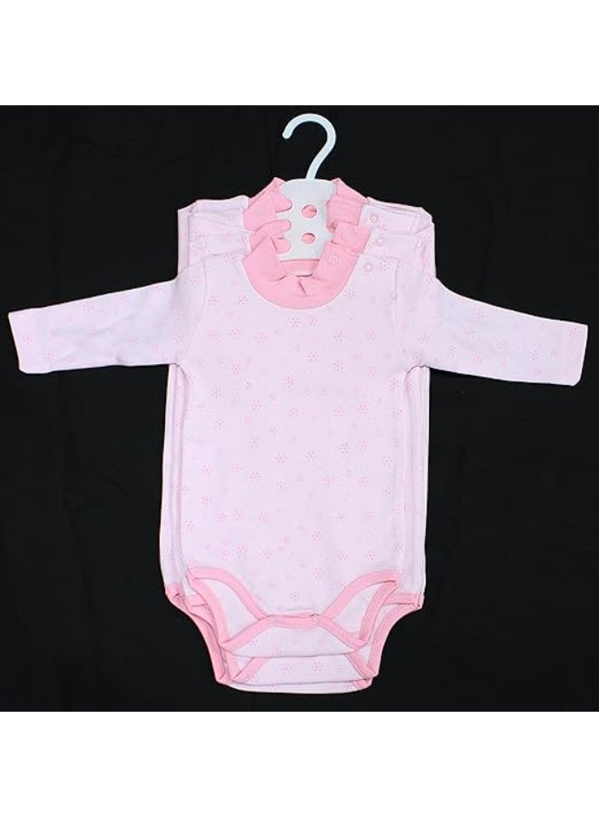 VITION 4 Pack Long Sleeve Bodysuits with Round Neck for 3-24 Months Boys & Girls, Cotton Comfortable Baby Shirts (Made in Turkey) - Image 2