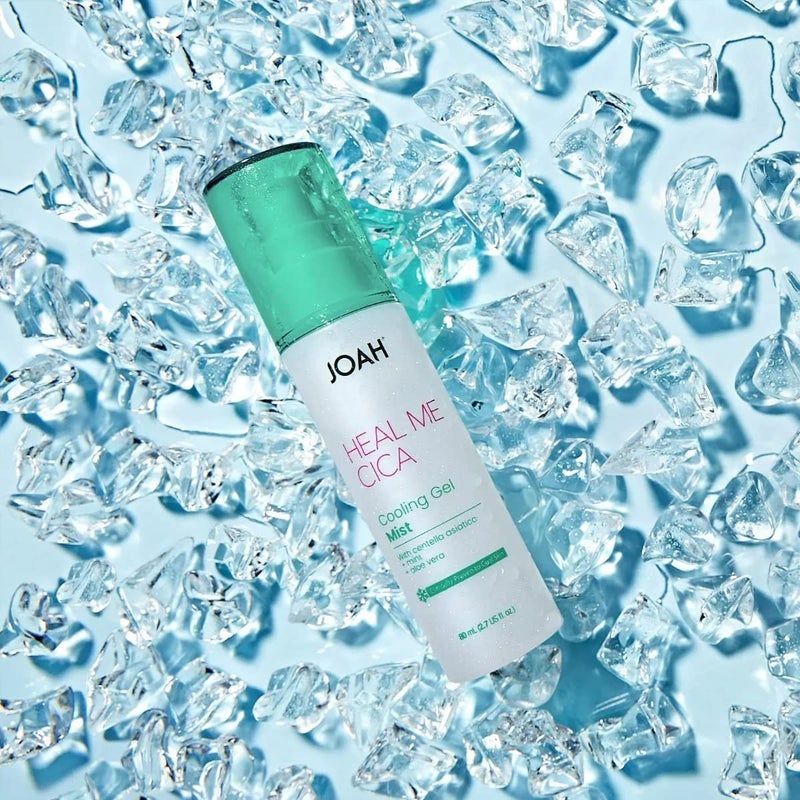 JOAH Heal Me CICA Cooling Gel Mist, Infused with Centella Asiatica, Mint, & Aloe Vera, Reduces Redness, Cools Skin, & Provides Deep Hydration, Cruelty Free - Red - Image 5