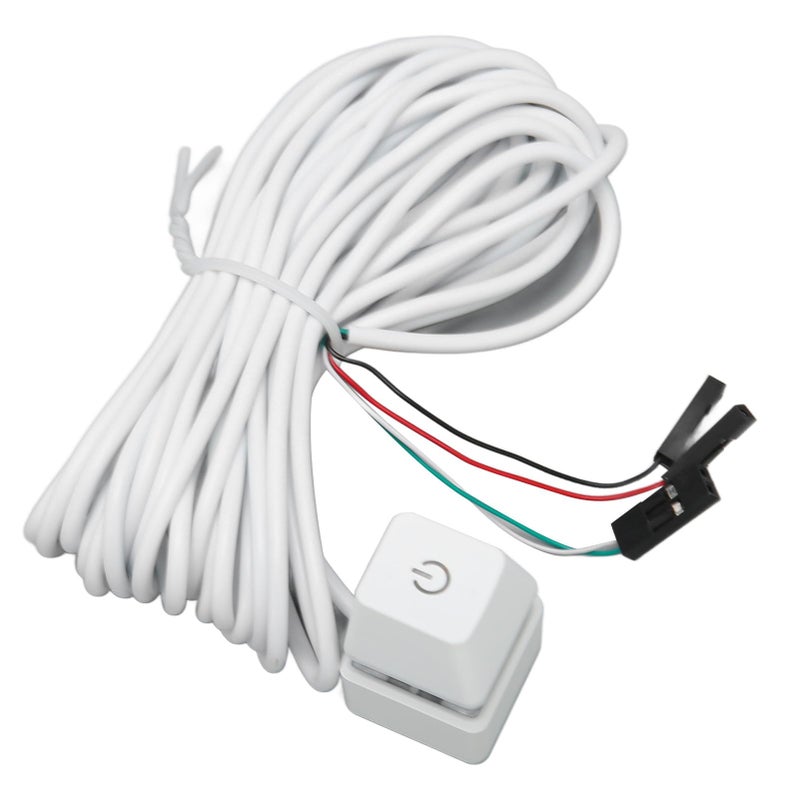 Blue Light Mechanical PC Power Switch With 6ft Cable For Desktop Gaming Office - Image 2