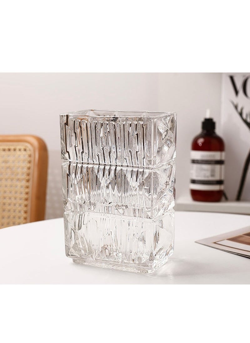 Captaintech Simple Vases, Ornaments, Glass for Arranging Flowers in the Living Room, And Advanced Flower Sensors for Raising Flowers with Transparent Water  - Image 2