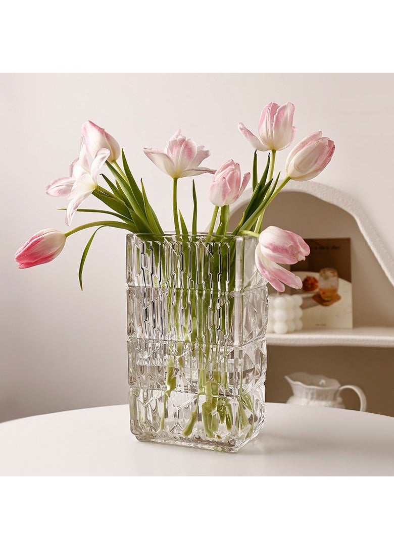 Captaintech Simple Vases, Ornaments, Glass for Arranging Flowers in the Living Room, And Advanced Flower Sensors for Raising Flowers with Transparent Water  - Image 3