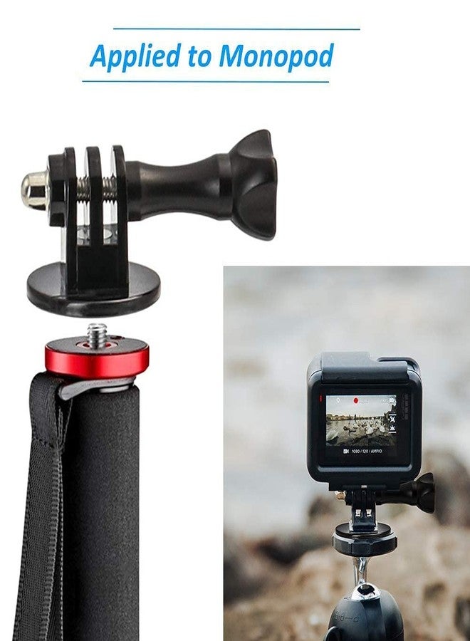 CEUTA Tripod Mount Adapter Compatible with GoPro Hero 8, 7, 6, 5, 4, Session, 3+, 3, 2, 1, Hero (2018), Fusion, DJI Osmo, Sjcam, Xiaoyi Action Cameras - Image 3