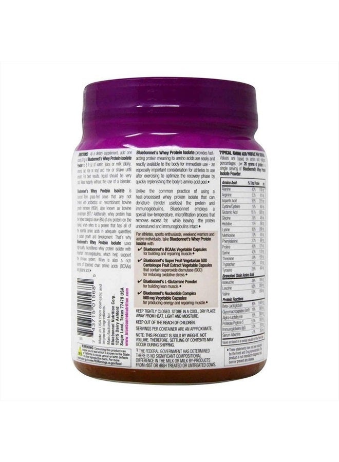 Bluebonnet Nutrition Whey Protein Isolate Powder, Whey From Grass Fed Cows, 26g of Protein, No Sugar Added, Gluten Free, Soy free, kosher Dairy, 1 Lb, 14 Servings, Chocolate Flavor - Image 3