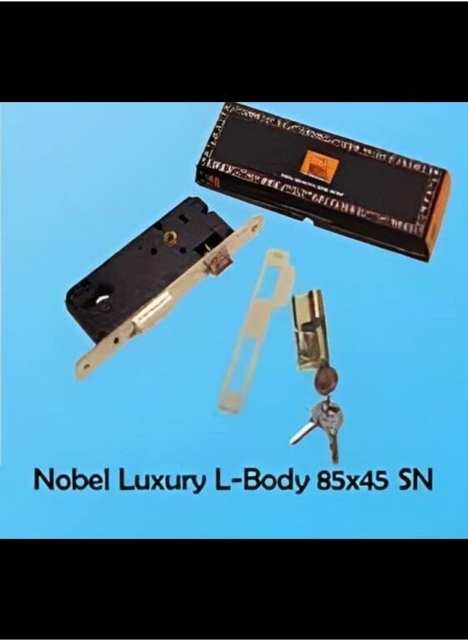 Nobel Modern Door Lock Nobel Luxury Lock Body 85x45 (SILVER)  - Image 1