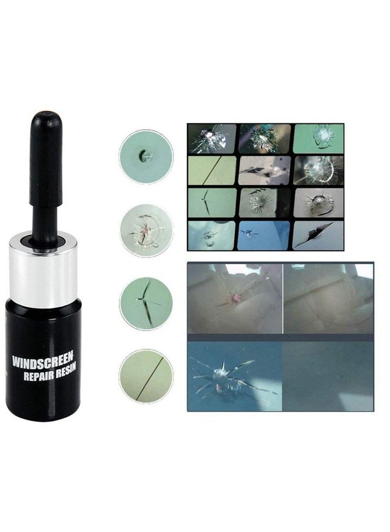 Excefore Fast Repair DIY Car Windshield Repair Kit, Windshield Repair Kit, to Fix Auto Glass Windshield Crack Chip Scratch, for Bulls Eyes Star Half Moon Long Crack Combination Repairment - Image 2