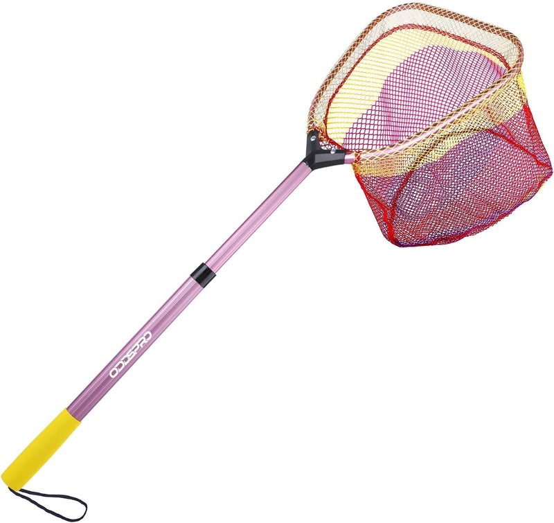 ODDSPRO Kids Fishing Net - Telescoping Bait, Minnow, and Butterfly Net With 11.4" Depth, Handle Extends to 30" for Easy Catch and Release - Image 1