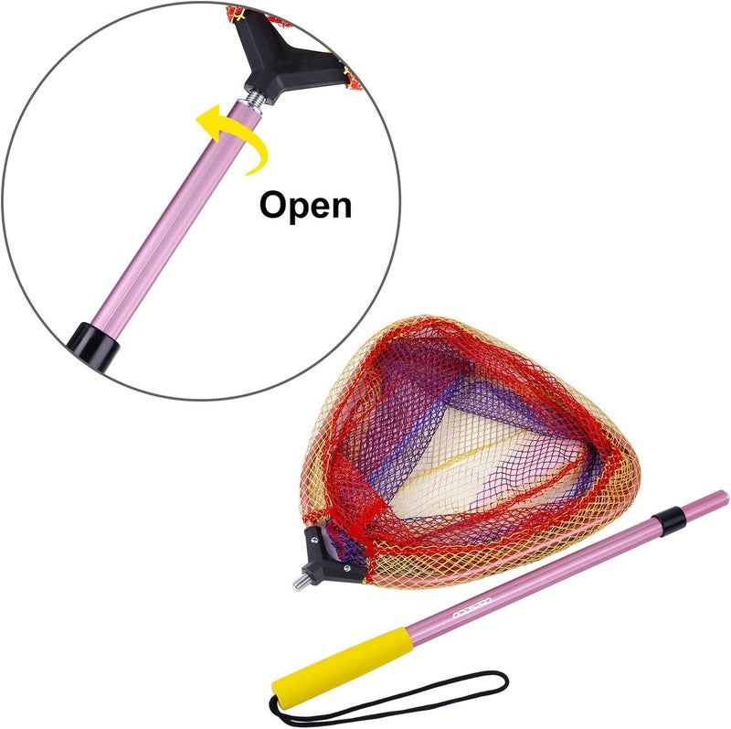 ODDSPRO Kids Fishing Net - Telescoping Bait, Minnow, and Butterfly Net With 11.4" Depth, Handle Extends to 30" for Easy Catch and Release - Image 4