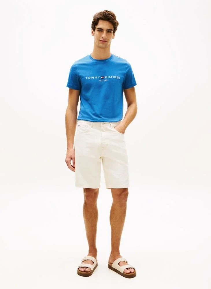 TOMMY HILFIGER  Logo Embroidery Slim Jersey T-Shirt for Men | Best Price UAE