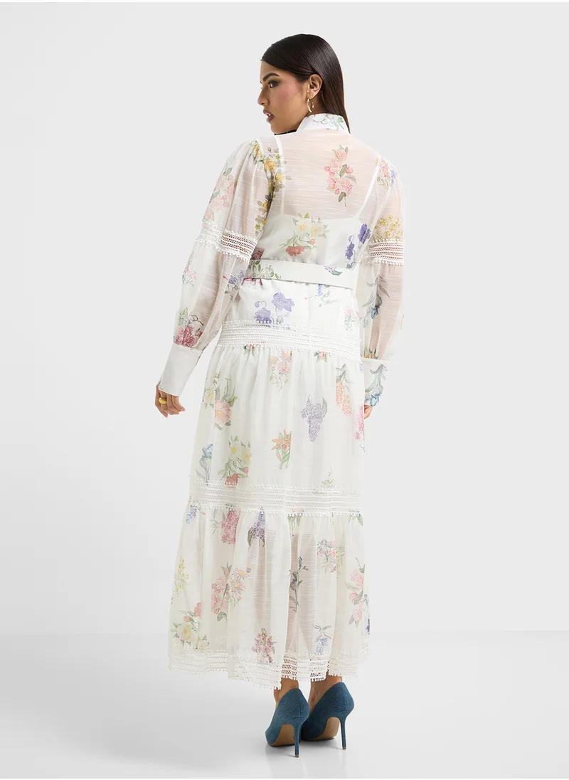 Khizana Floral Print Dress