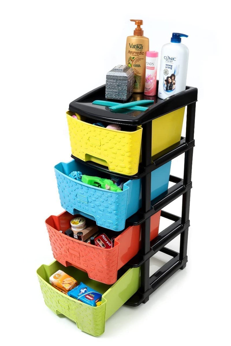IMMERSE IMMERSE 4 XL Multipurpose Drawer Plastic Modular Chest Storage Organizer Home Office Parlor School Doctors Home and Kids 4 XL Multi Color  - Image 3