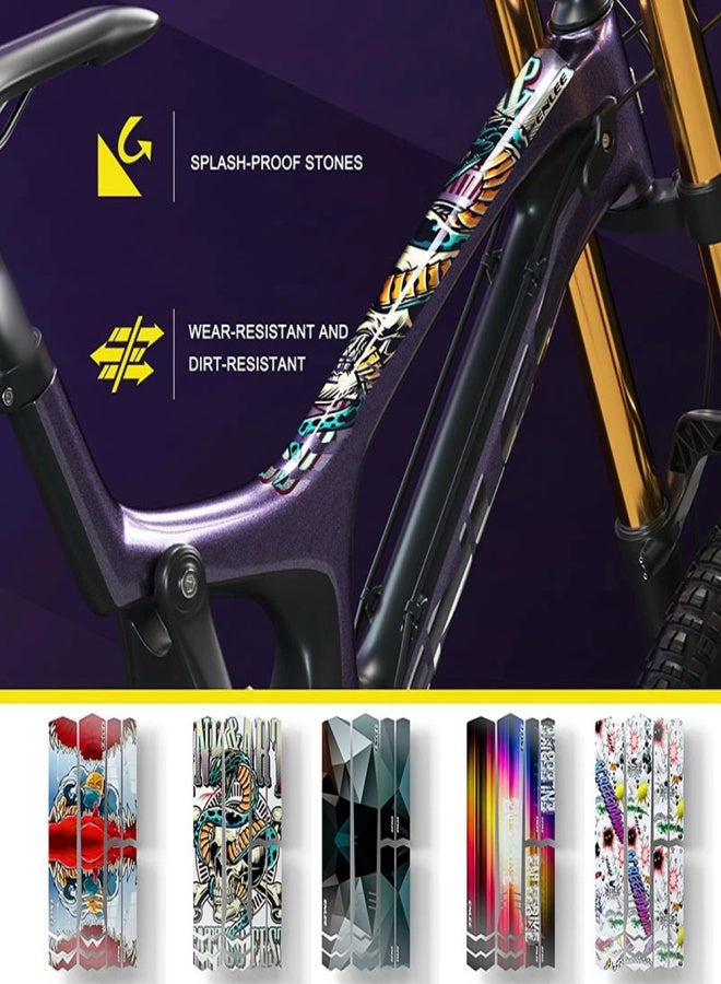 ENLEE Bike Frame Protector Sticker Anti‑Scratch Bike Stickers for Frame Waterproof Protective Stickers Decals for Bicycle Off-Road Mountain Bike - Image 5