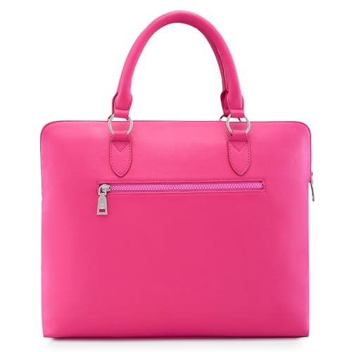 Caprese Splash Laptop Bag for Women (Large, Fuchsia) - Image 2