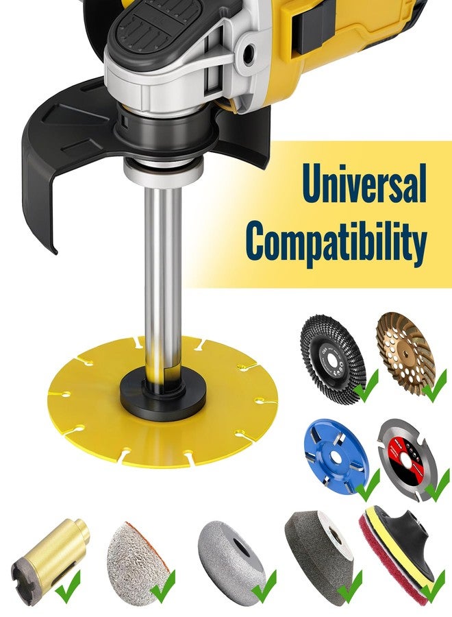 توموروتيك طقم عمود تمديد لصنفرة الزوايا من توموروتيك مع مفتاح ربط قابل للتعديل، و4 قضبان تمديد 60/80/100/140 مم، و4 صواميل تثبيت، وفولاذ متين، وخيط عالمي 5/8 بوصة - 11 لصنفرة الزوايا وآلات التلميع. - Image 3