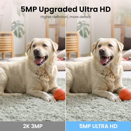 wansview Security Camera, IP Camera, WiFi Home Indoor Camera for Baby/Pet/Nanny, 2 Way Audio Night Vision, Compatible with Alexa, with TF Card Slot and Cloud, Q5 (White, 5MP) - Image 4