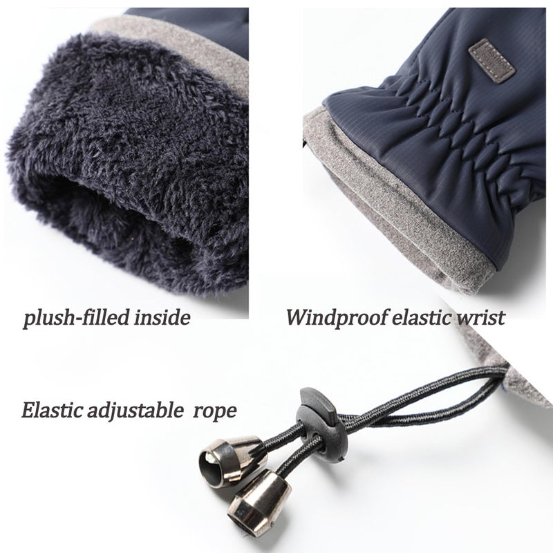Mawjom Cold-Weather-Motorcycle-Gloves-Outdoor-Sports-Snow-Ski-Mittens for Men - Image 2