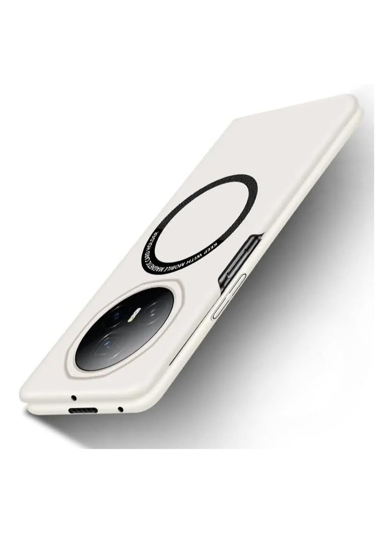 عام متوافق مع غلاف Honor Magic V3 لعام 2024، غلاف هاتف ماتي وبسيط التصميم [متوافق مع Mag-safe]، يوفر حماية من الصدمات بدرجة عسكرية بفضل سماكته الرقيقة، مع حماية صلبة للهاتف.