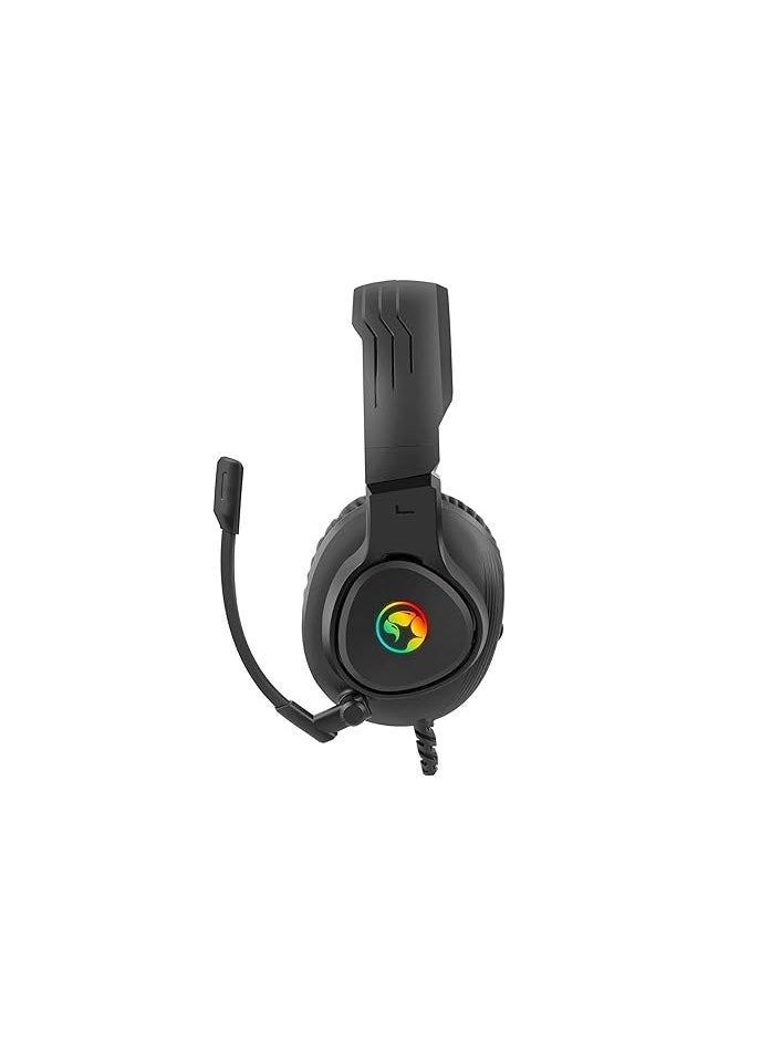 Generic - Marvo HG8958 Wired Stereo Gaming Headset with RGB Backlight – Comfortable Headband-BLACK - Image 1