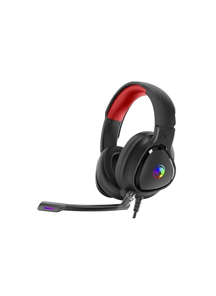 Generic - Marvo HG8958 Wired Stereo Gaming Headset with RGB Backlight – Comfortable Headband-BLACK - Image 1
