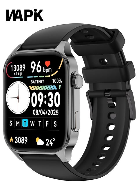Korean Brand X5S Smart Watch,Business Smartwatch,Waterproof Fitness Watch, Bluetooth Calling,Smart watch for Men, Zinc Alloy Vacuum Plating, Heart Rate Monitoring,Smart watch for women Black