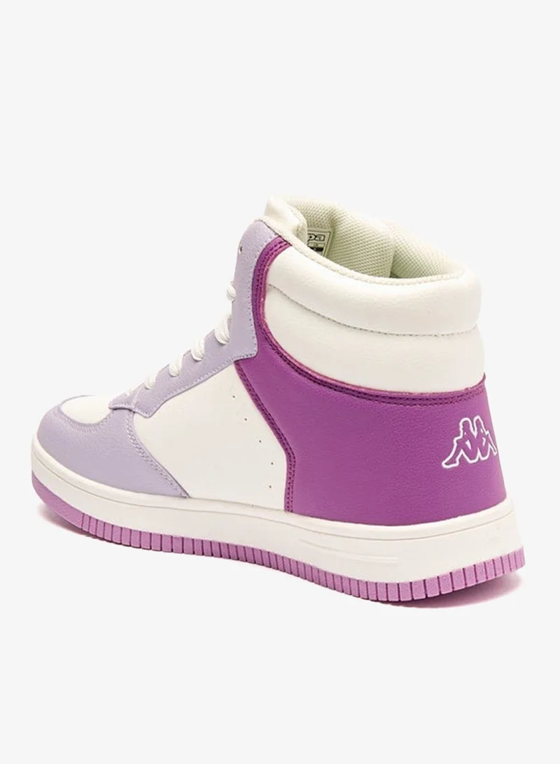 Kappa Women's Panelled High Top Sneakers with Lace-Up Closure