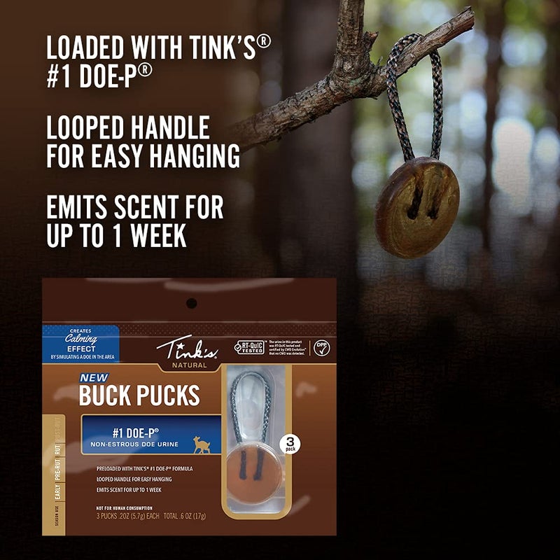 TINK'S #1 Doe-P Buck Pucks - 3 Pack - Image 2