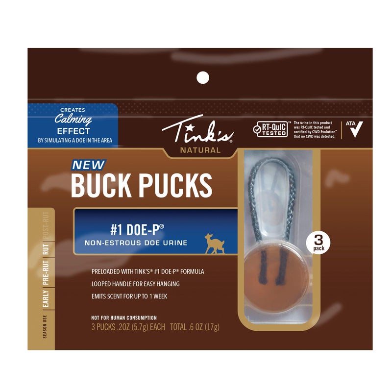 TINK'S #1 Doe-P Buck Pucks - 3 Pack - Image 1