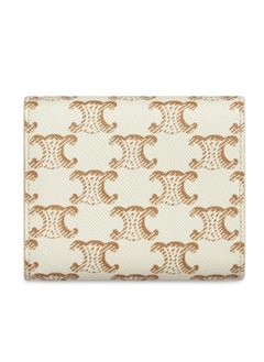 Celine Dion Small wallet Triomphe in textile and calfskin  - Image 3