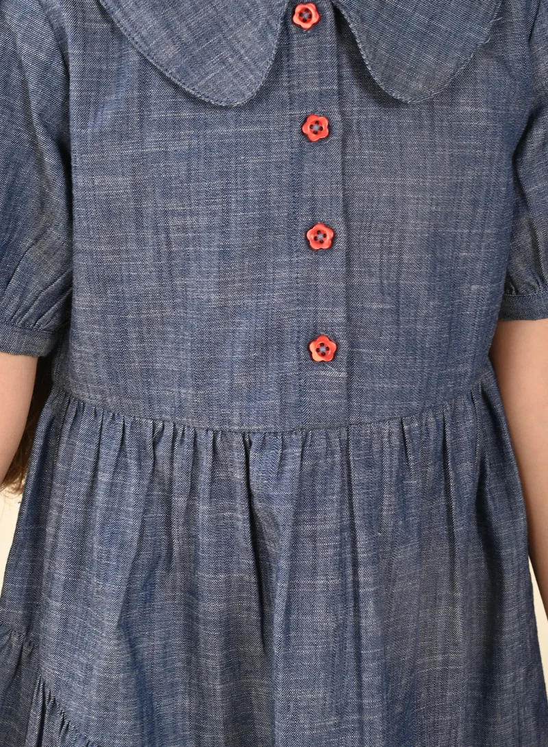 LILPICKS Peter Pan Denim Dress