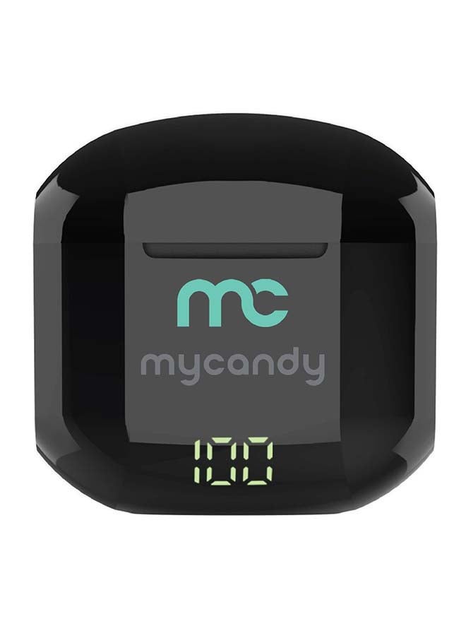 MYCANDY TWS175 Ultra Compact True Wireless Earbuds With Digital Battery Level Display Black - Image 3
