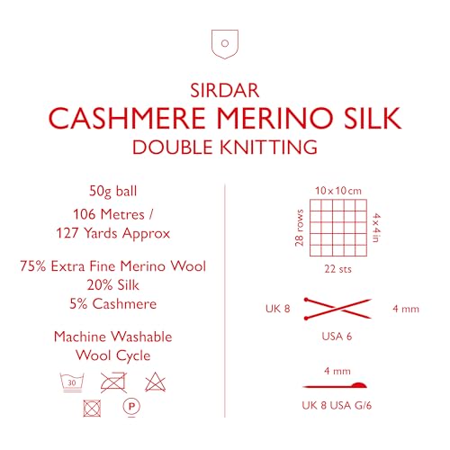 Sirdar Cashmere Merino Silk DK - Meadow Green (421) - 50g - Image 2