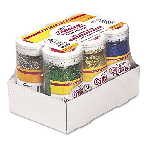 Spectra Arts & Crafts Glitter Assortment, 6 Assorted Colors, 4 oz., 6 Jars - Image 4