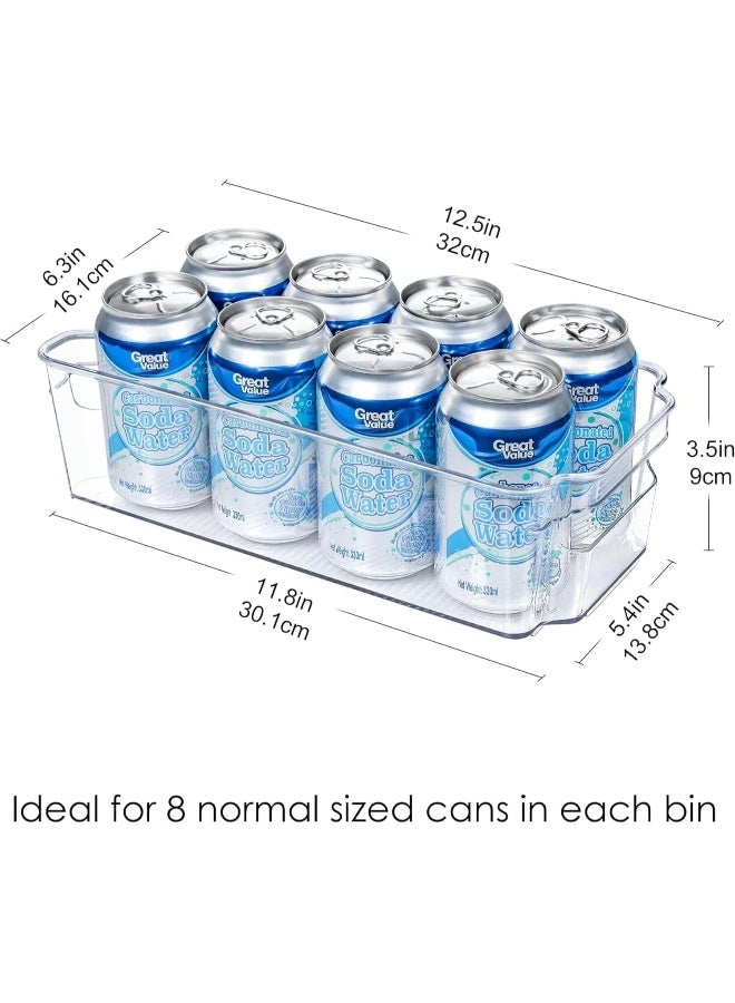 SKY-TOUCH 2PCS Clear Stackable Pantry Organizers and Storage Bins  - Image 2