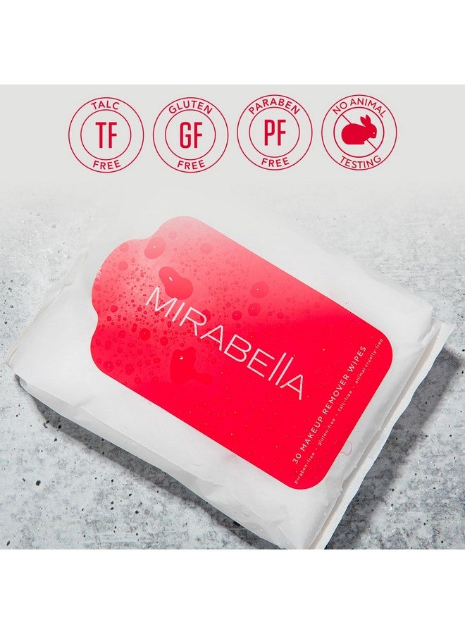 Mirabella Makeup Remover Wipes Alcoholfree Travel Face Wipes For Women Facial Cleansing Wipes For Make Up & Dirt With Aloe Vera & Micellar Water For Clean Refreshed Skin Fragrancefree - Image 5