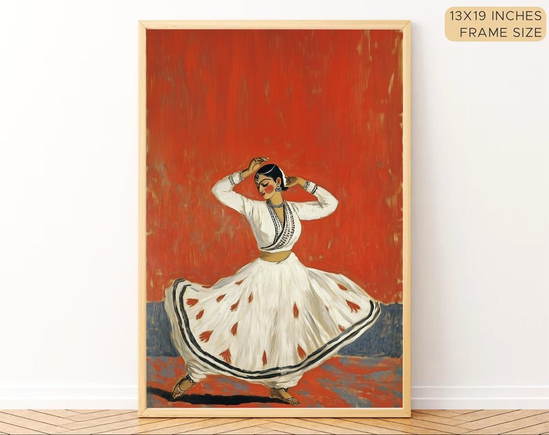 Gamya Big Aesthetic Indian Framed Posters Wall Decor Paintings For Living Room, Bedroom/Big Paintings For Wall Decoration/Posters Gift Items For Girls (13x19 Inches) (Set B) - Image 3