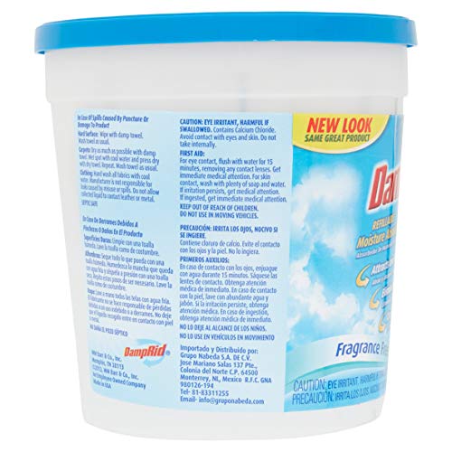 DampRid Refillable Moisture Absorber, Fragrance Free, 10.5 Ounce (Pack of 6) - Image 3