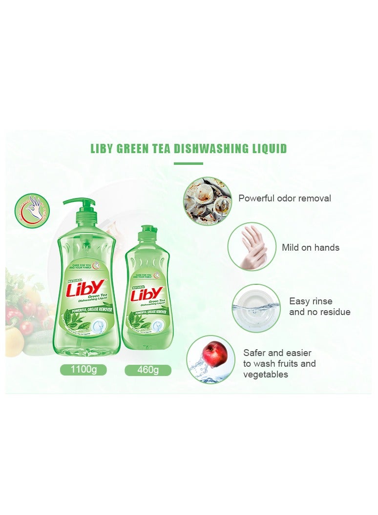 Liby Green Tea Dishwashing Liquid 1.1kg | No.1 Cleaning Brand in China - Image 3