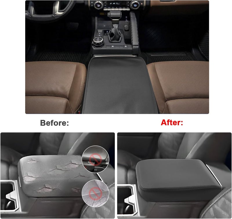 SXCY for 2025 2026 Toyota 4Runner Armrest Cover for 2025 2026 Toyota 4Runner Accessories 2025 2026 4Runner Center Console Cover 2025 2026 4Runner Middle Console Cover (Thin Cover with Black Line) - Image 2