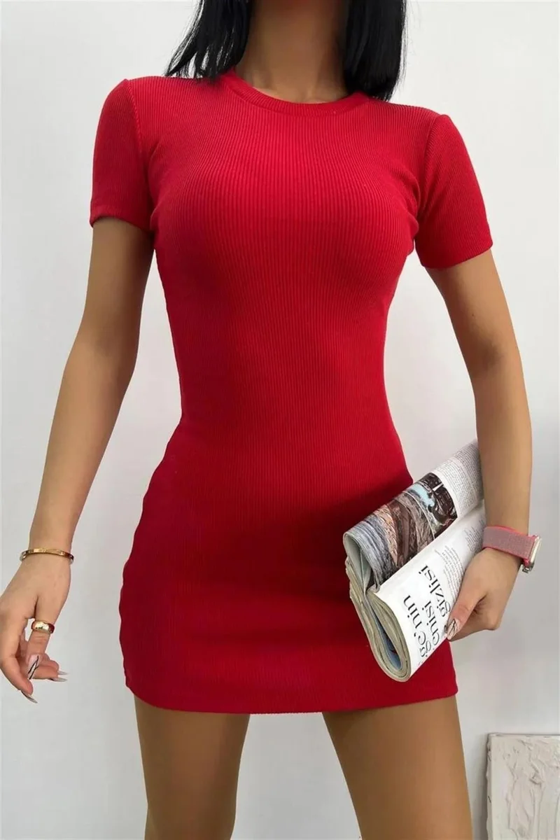 Tena Ribbed Bodycon Dress