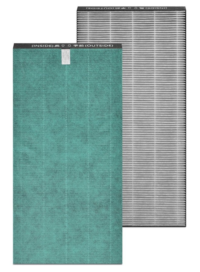 HSIAMEN Filter Compatible with Sharp KC-850U & KC-C100U Air Purifier, H13 True HEPA Filter, Compared to Part # FZ-C100HFU, 2-Pack - Image 1
