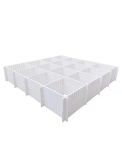 20Pcs Drawer Dividers, 38x7 cm, Thin, DIY Storage Organizer Separator, Large Kitchen Adjustable Drawer Organizer for Underwear, Socks, Makeup, Cutlery, Bedroom, Office, White