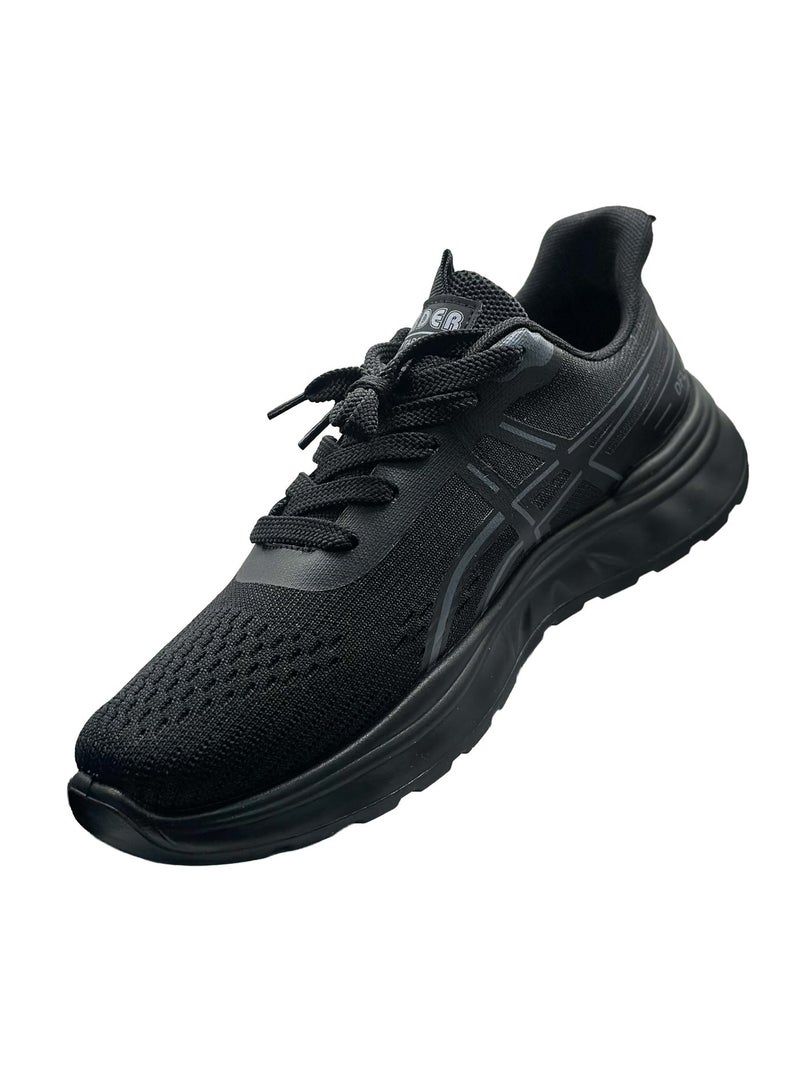 ORDER Midnight 1 Men's Lightweight Running Shoes –(0D-PU-2004) Black and Grey - Image 4