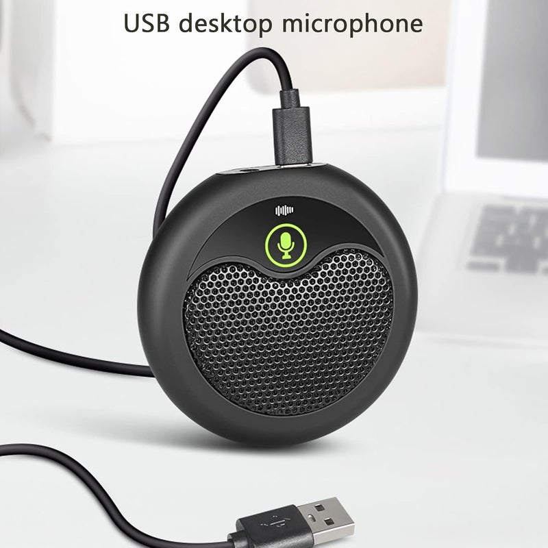 Omnidirectional USB Conference Microphone, Conference Mic with 5m Pick Up Range, Noise Reduction and, Type C Plug and Play for Video Meeting, Online Lecture, Live Broadcast - Image 4