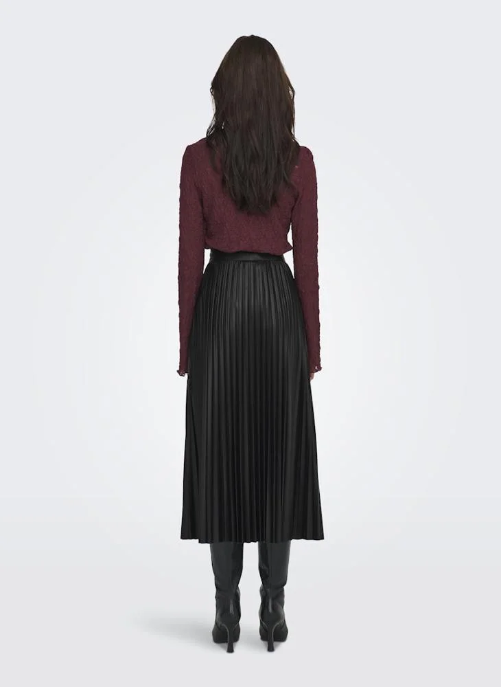 ONLY Onlanina Small Pleat Maxi Skirt