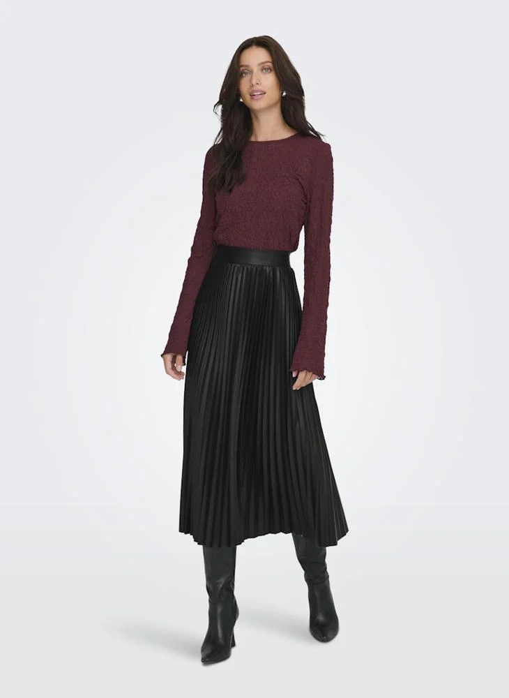 ONLY  Onlanina Small Pleat Maxi Skirt for Women | Best Price UAE