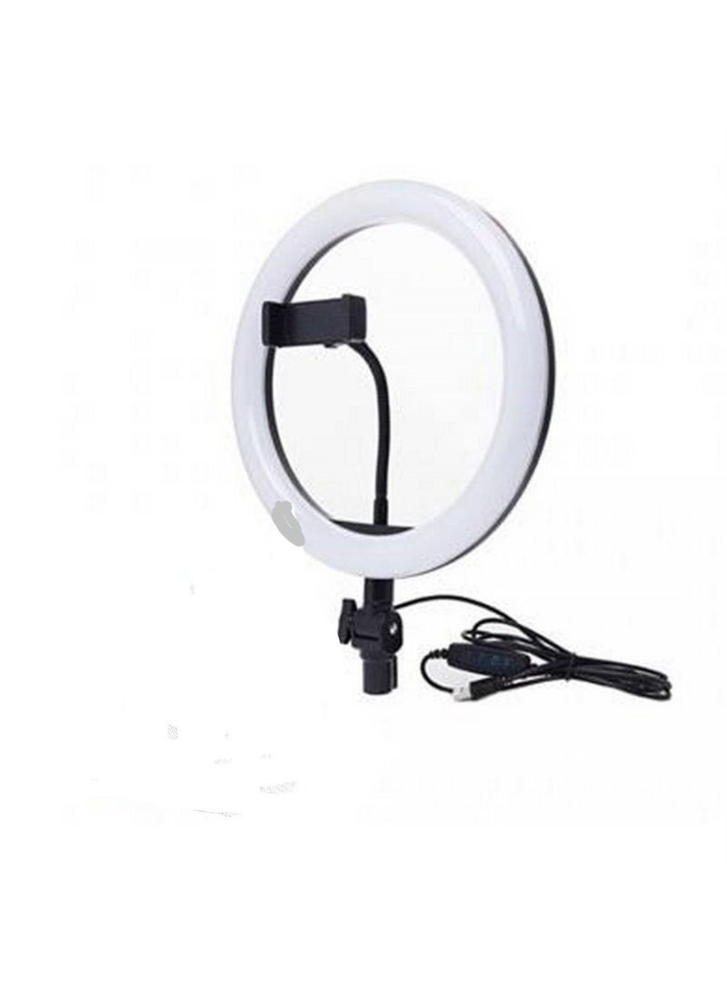 DUSALA LED Photography Ring Light With 14 inch Tripod Stand Black/White - Image 2