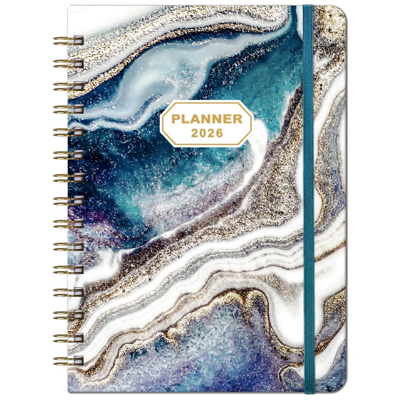 Coboll 2026 Planner - 2026 Planner Weekly and Monthly from Jan. 2026 to Dec. 2026, Calendar Planner 2026 with Inner Pocket, Colorful Tabs, 6.4'' x 8.5'' - Image 1