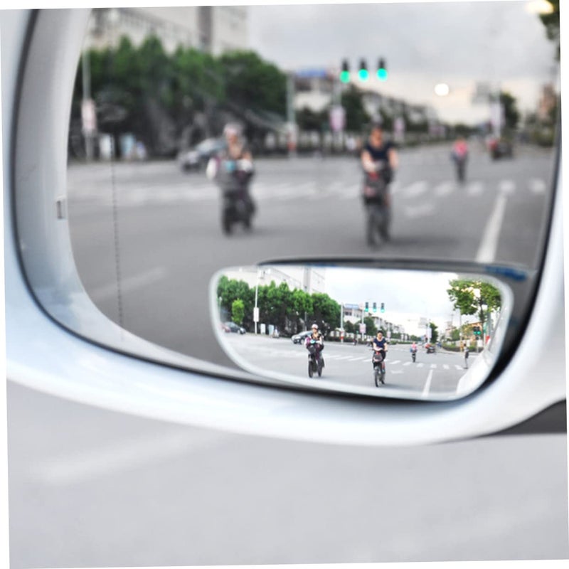 Adjustable Rectangular Rear View Mirror Wide Angle Convex Glare Explosion Film Enhances Driving Safety - Image 4