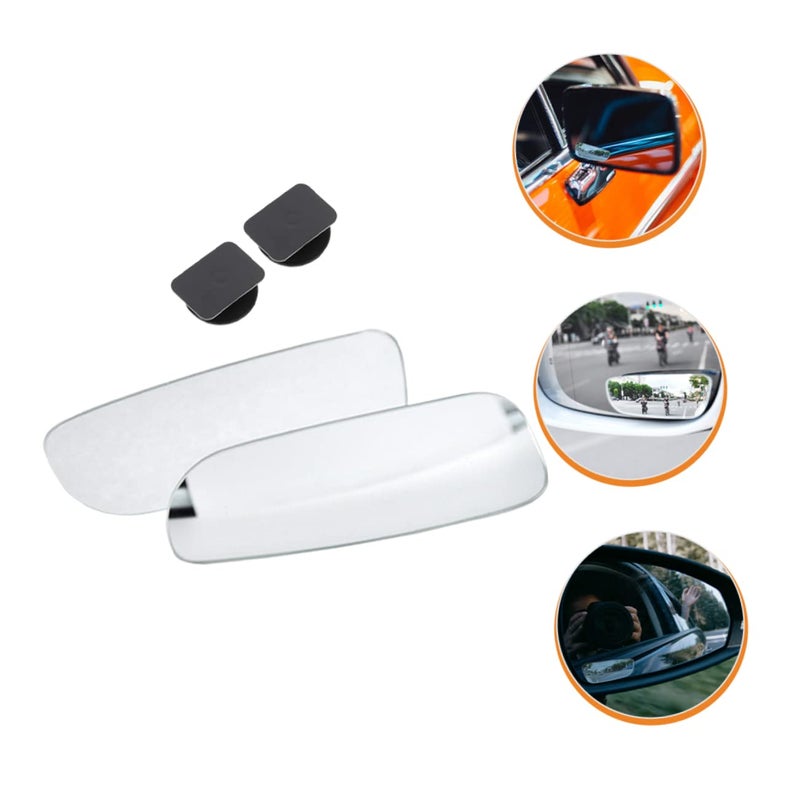 Adjustable Rectangular Rear View Mirror Wide Angle Convex Glare Explosion Film Enhances Driving Safety - Image 5