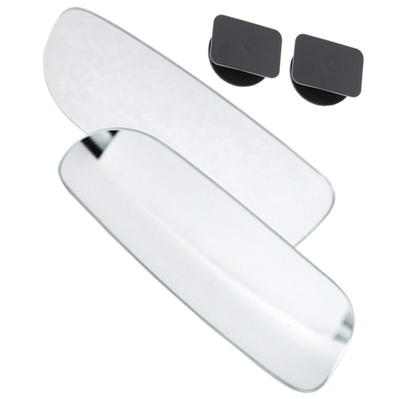 Adjustable Rectangular Rear View Mirror Wide Angle Convex Glare Explosion Film Enhances Driving Safety - Image 2