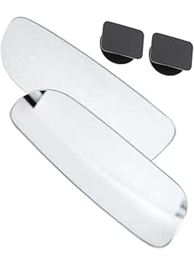 Adjustable Rectangular Rear View Mirror Wide Angle Convex Glare Explosion Film Enhances Driving Safety - Image 1